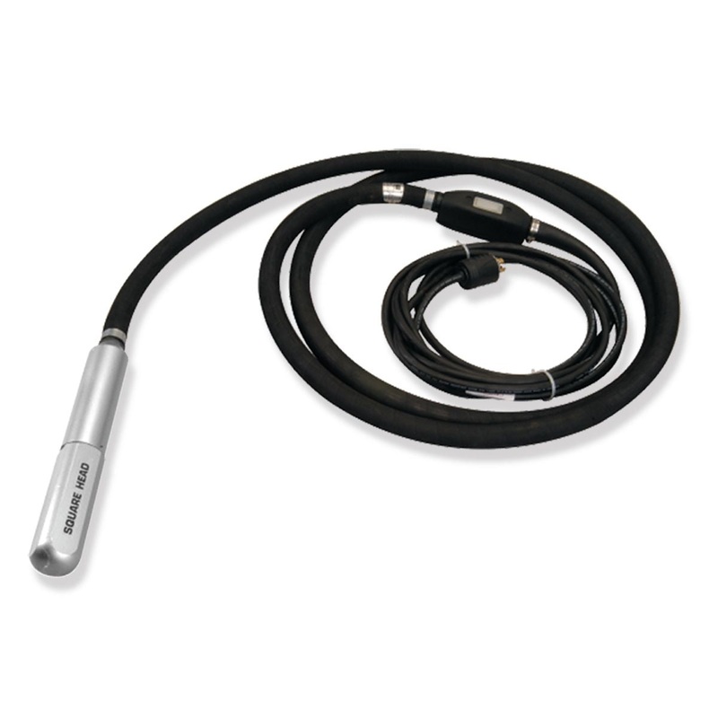 WYCO 2-3/8 Square Vibrator Head, #1600; 6′, 16′, 21′, 30′ HOSE