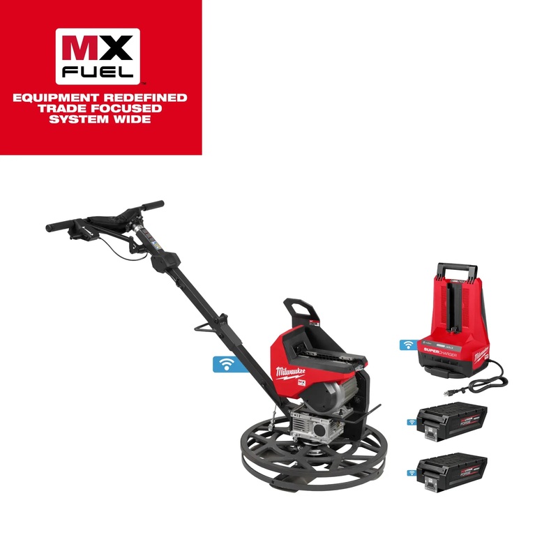 MILWAUKEE MX FUEL 24 Walk-Behind Edging Trowel Kit