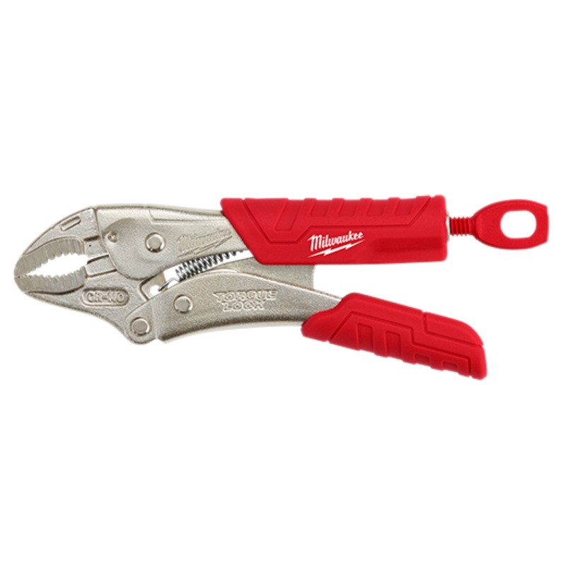 MILWAUKEE 5 TORQUE LOCK Curved Jaw Locking Pliers w/ Grip
