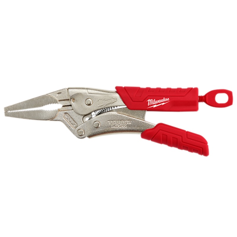 MILWAUKEE 6 TORQUE LOCK Long Nose Locking Pliers w/ Grip
