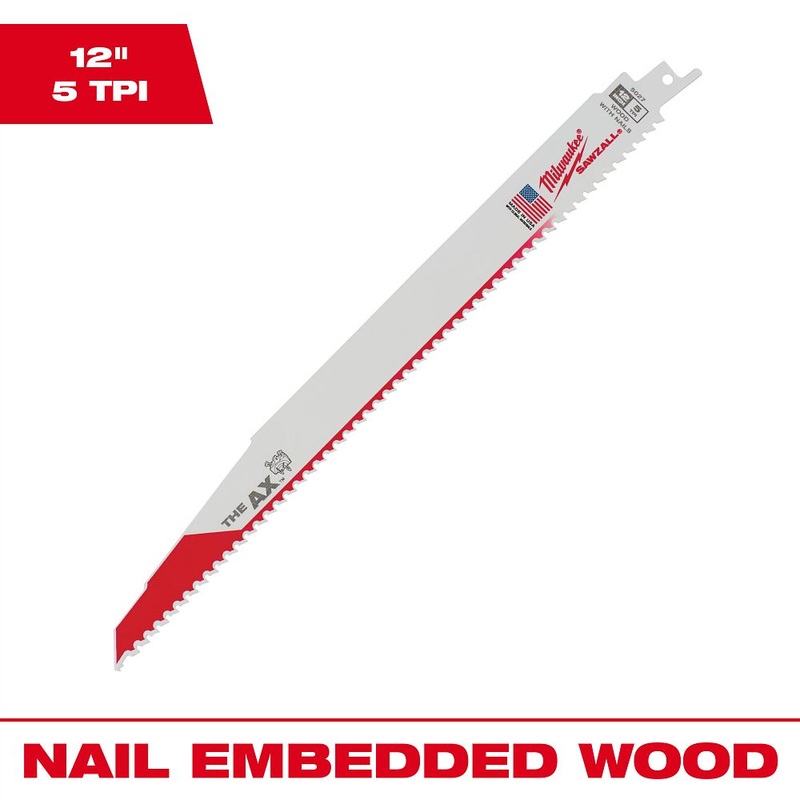 Milwaukee Tools 12 in. 5TPI Sawzalll Blade 48-01-2007