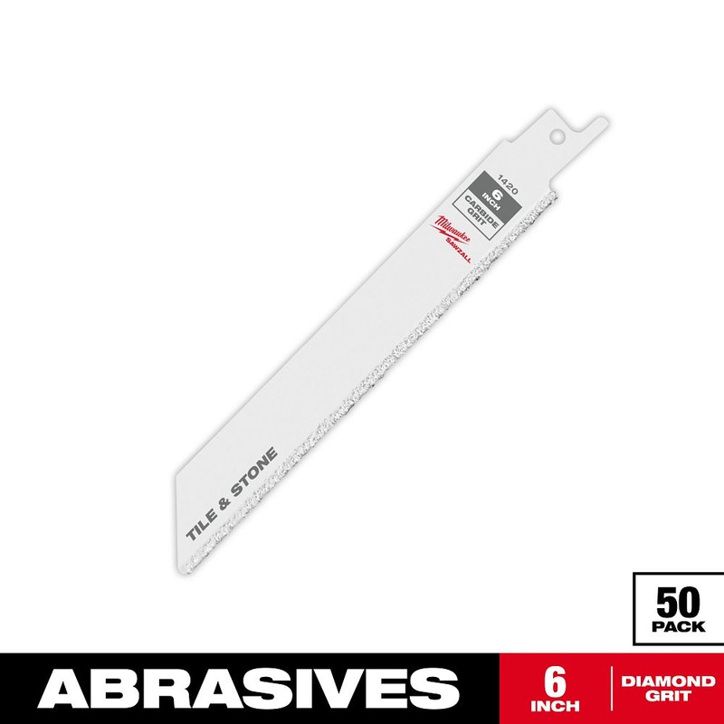 Milwaukee Tools (50) 6In.GRIT EDGE SAWZALL BLD 48-01-6420
