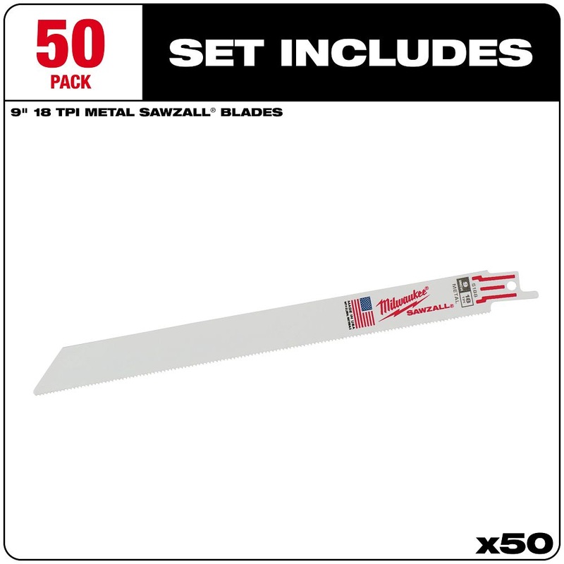 Milwaukee Tools (50)SUPER SAWZALL 18T 9LG 48-01-6188