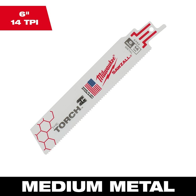 Milwaukee Tools 6 in. 14TPI Sawzall Blade 48-01-2762