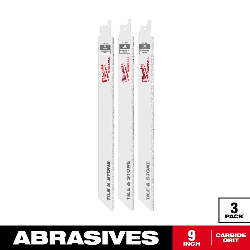 Milwaukee Tools 9 CarbTipSawz Blades (3Pk) 48-00-1430