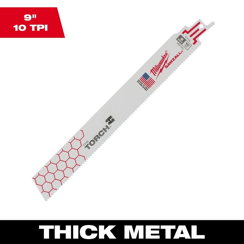 Milwaukee Tools 9 in. 10TPI Sawzall Blade 48-01-2703