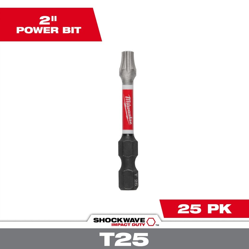 Milwaukee Tools (25) 2IN POWER BIT T27 48-32-4786