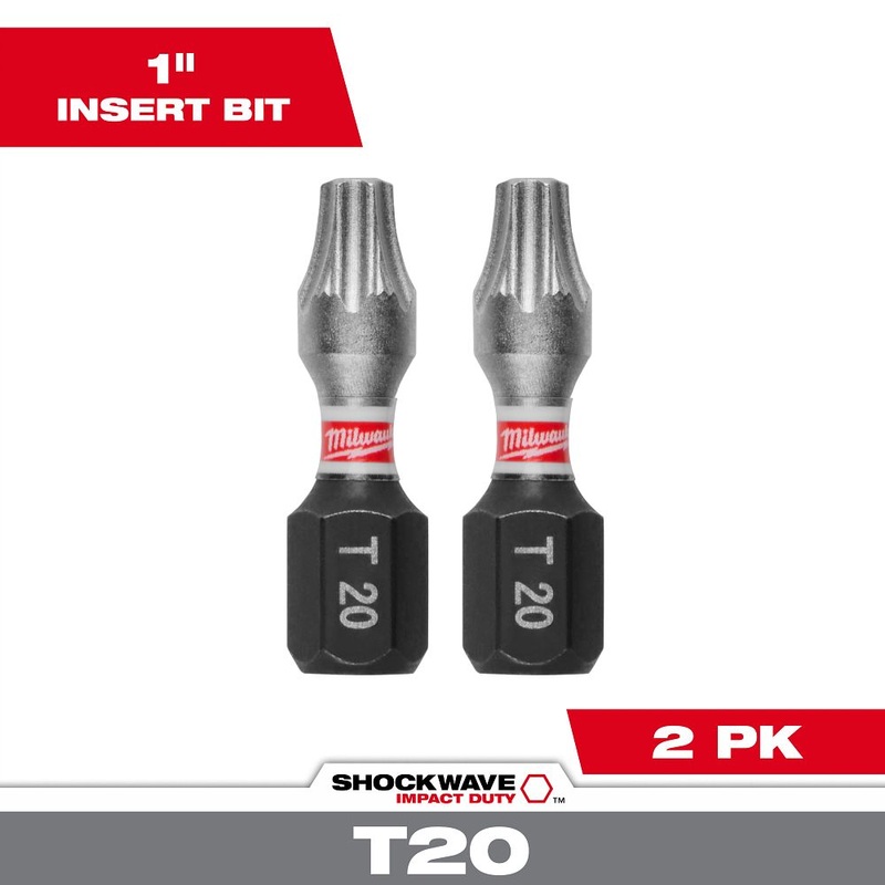 Milwaukee Tools T20 1 Insert Bit  2PK 48-32-4414