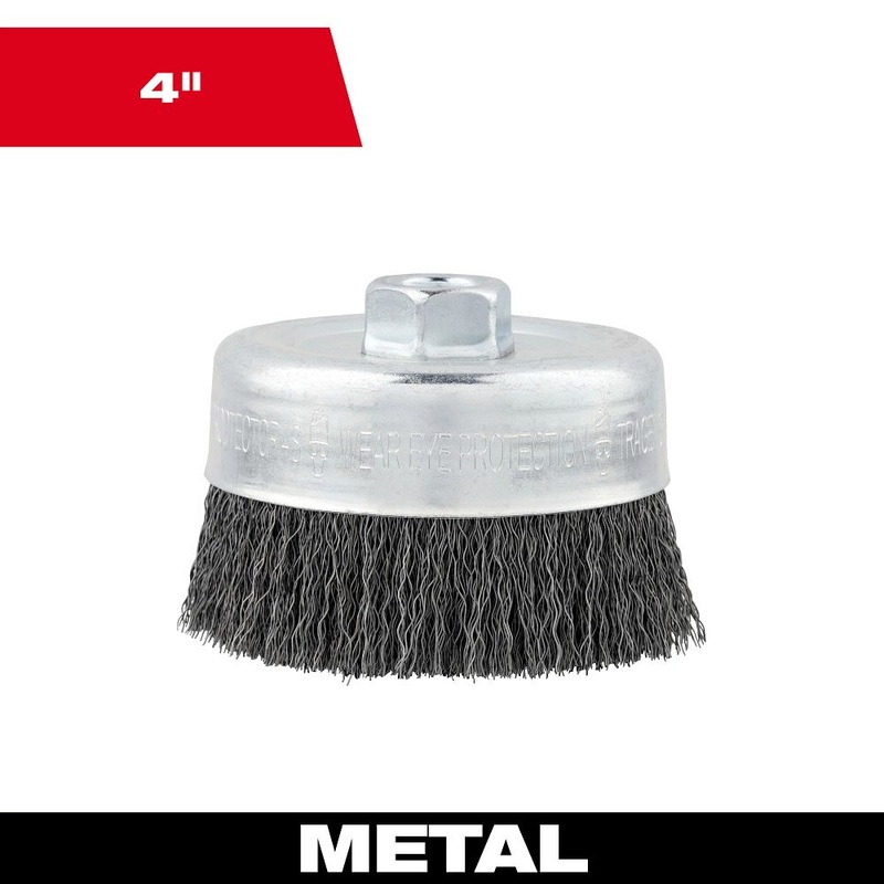 Milwaukee Tools WHEEL 4 CRIMPED WIRE CUP 48-52-1300