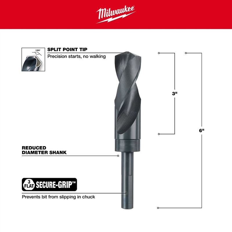 Milwaukee Tools 1-1/16 S&D Black Oxide Bit 48-89-2755