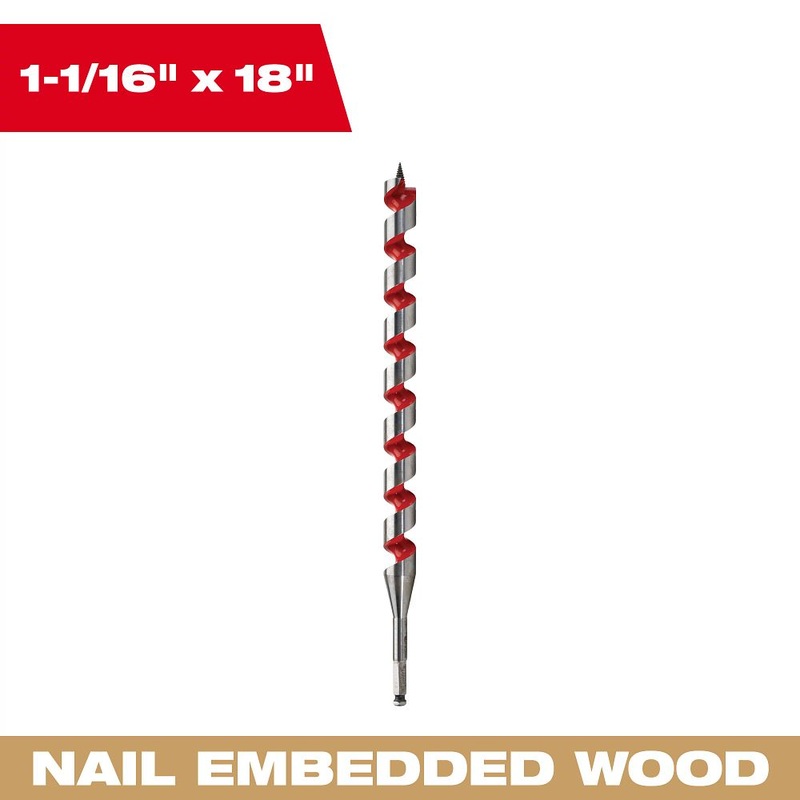 Milwaukee Tools 1-1/16x18Ship Auger Bit 48-13-6010