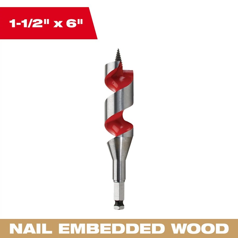 Milwaukee Tools 1-1/2in by 6in Ship Auger Bit 48-13-1503