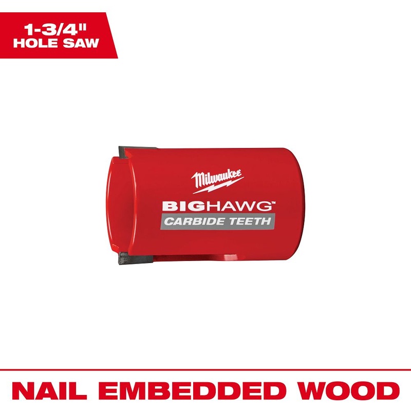 Milwaukee Tools 1-3/4 in. Carbide Tooth Hole Saw 49-56-9205