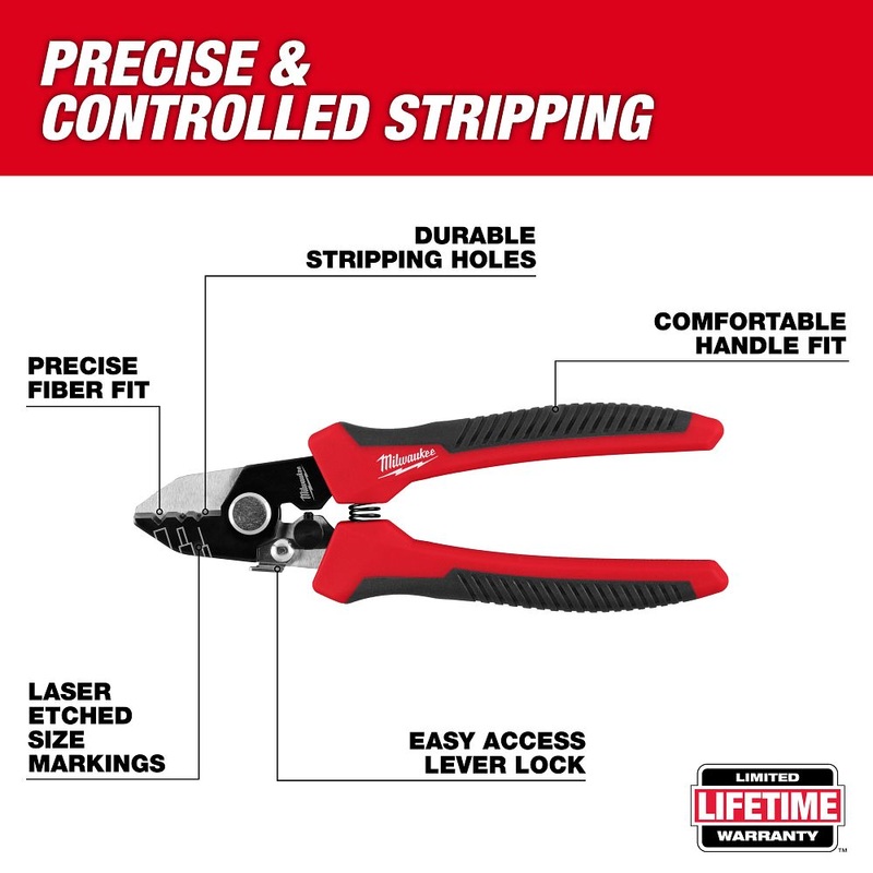 Milwaukee Tools Tri-Hole Fiber Stripper 48-22-3013
