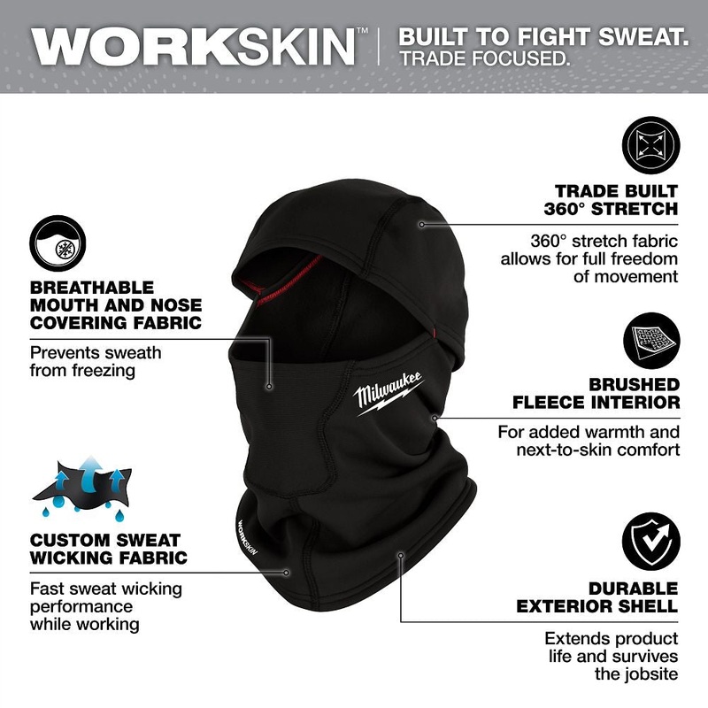 Milwaukee Tools WORKSKIN Balaclava M753B