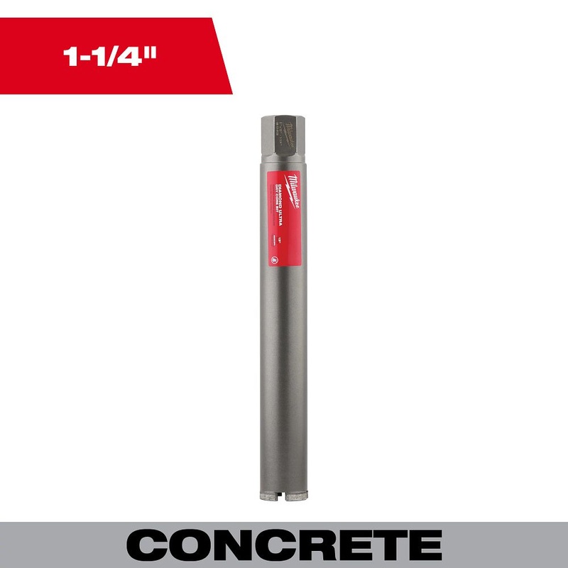 Milwaukee Tools 1-1/4 Diamond UltraDry Core Bit 48-17-0112