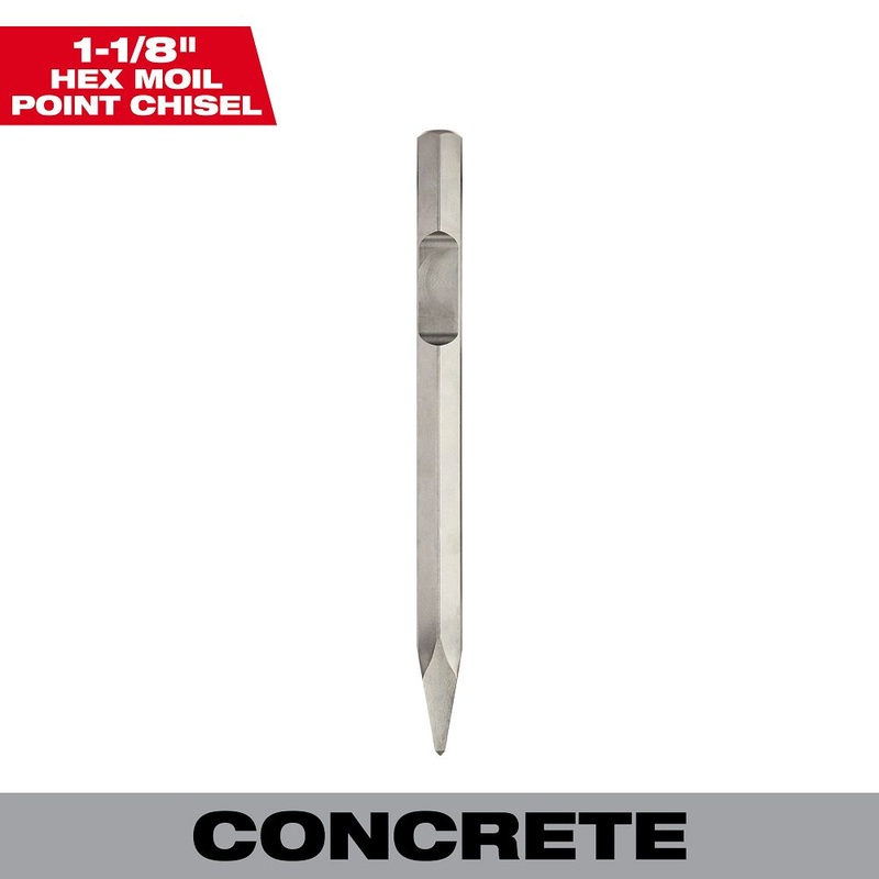 Milwaukee Tools 1-1/8 Hex 16 Moil Point 48-62-4001