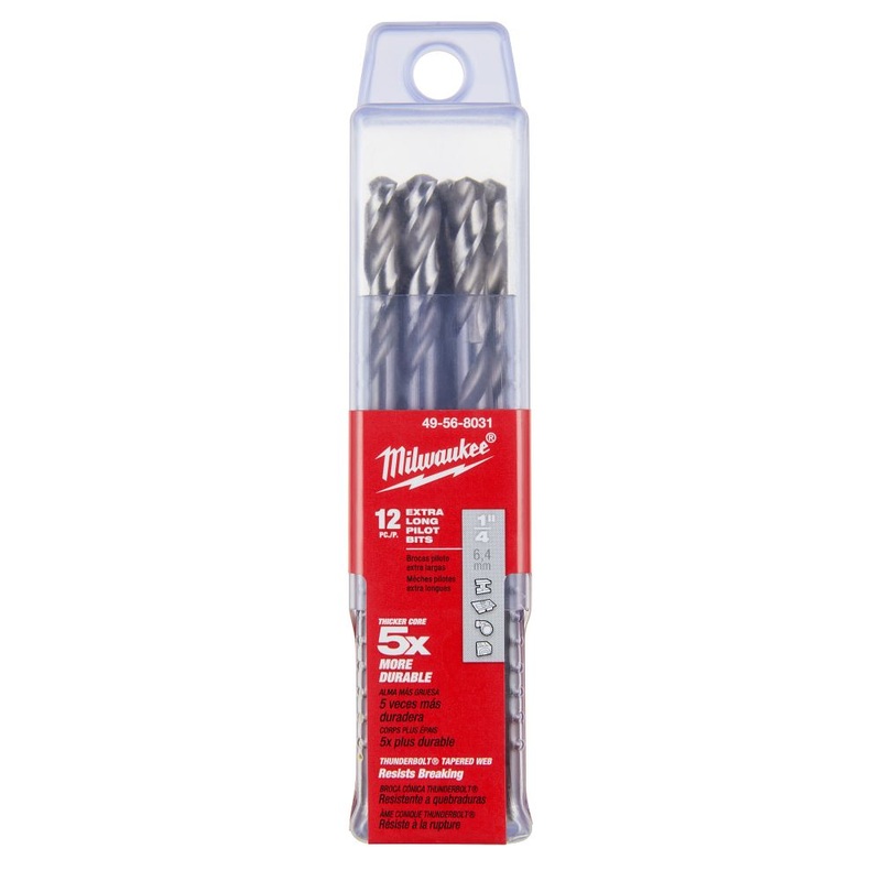Milwaukee Tools (12) 4IN PILOT BIT 49-56-8031