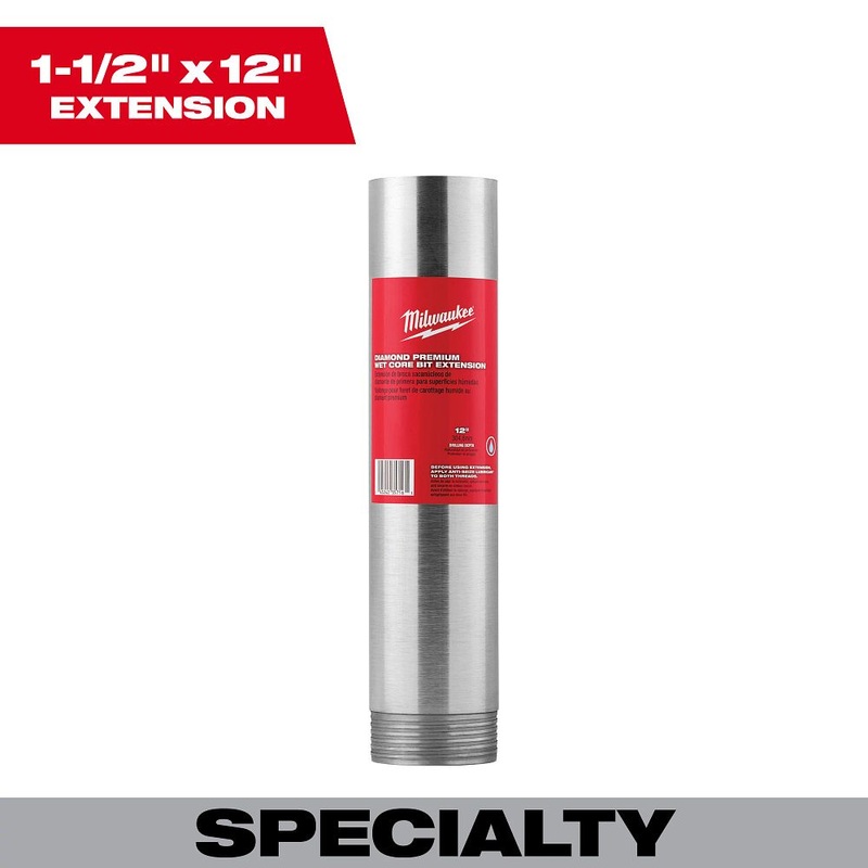 Milwaukee Tools 1-1/2 x 12 Diam Core Ext 48-17-4015