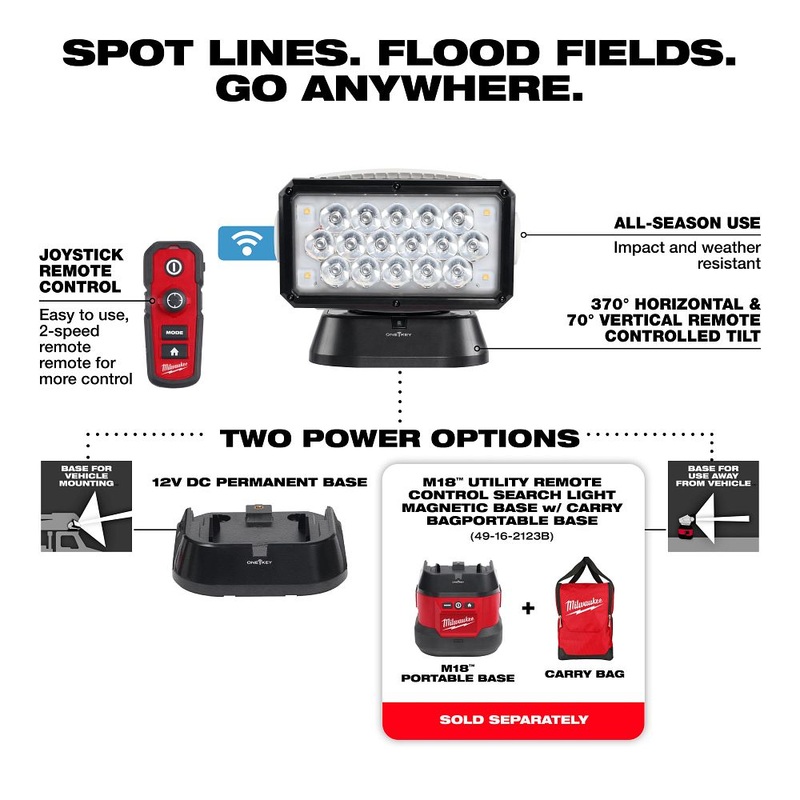 Milwaukee Tools Utlty Remote Control Search Lt 2123