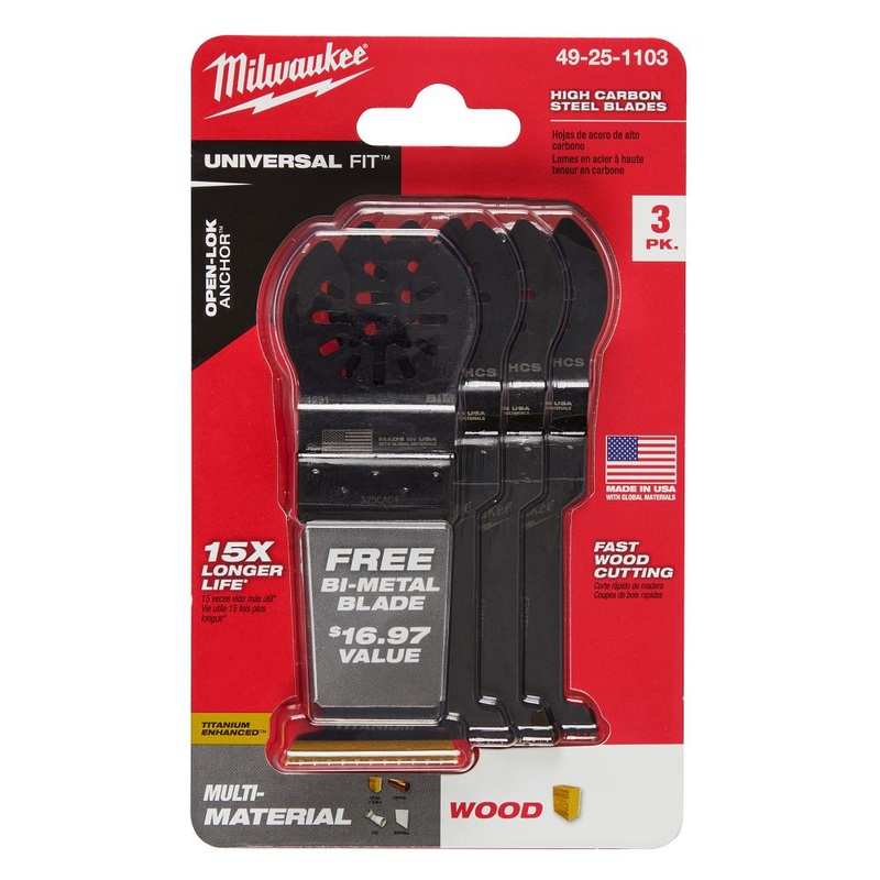 Milwaukee Tools 1-3/8HCS WOOD BLD 3PK 1 BIM BLD 49-25-1103P
