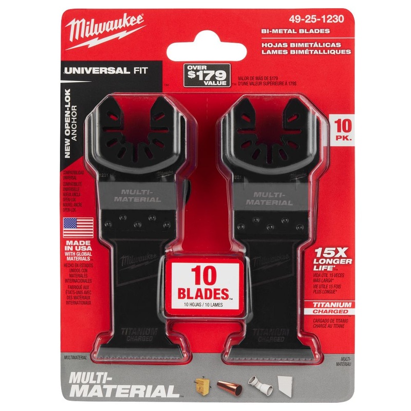 Milwaukee Tools 1-3/8 TI BIM Mlti-MTRL BLD 10PK 49-25-1230