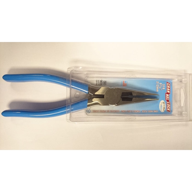 Channellock 318 Long Nose Pliers With Cutter 212mm
