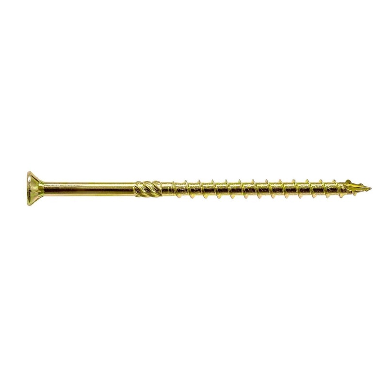 Simpson  Strong-Tie SDCP27778-R30 Strong-Drive (0.275 x 7-7/8) T40 Yellow Zinc SDCFC Timber-CFC Screw, Flat Head w/ Nibs (30 Pack)