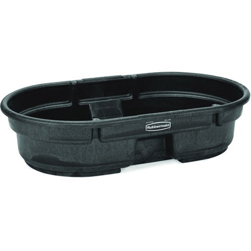 Rubbermaid FG424300BLA 50 U.S. gal Stock Tank with 400 lbs Capacity