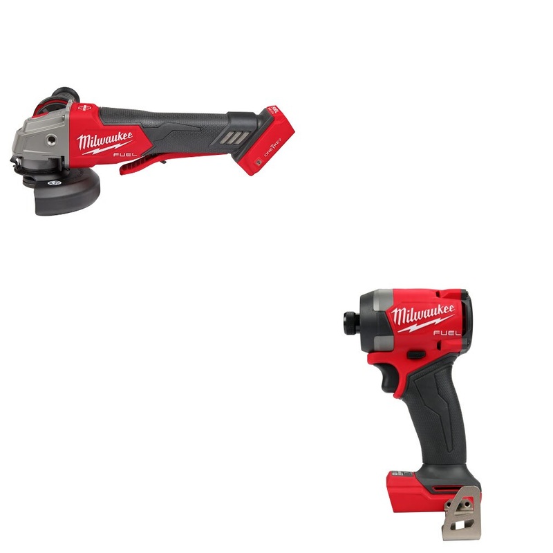 Milwaukee 2882-20 M18 FUEL Grinder W/ FREE 2953-20 M18 FUEL 1/4 Impact Driver