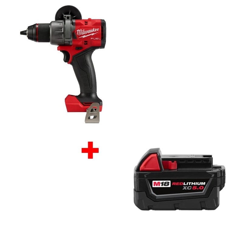 Milwaukee 2903-20 M18 FUEL 1/2 Drill/Driver w/ FREE 48-11-1850 M18 Battery Pack