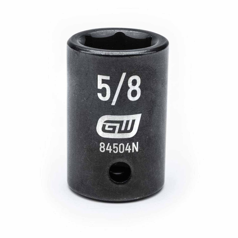 Gearwrench 84504N 1/2 Drive 6 Point Standard Impact SAE Socket 5/8