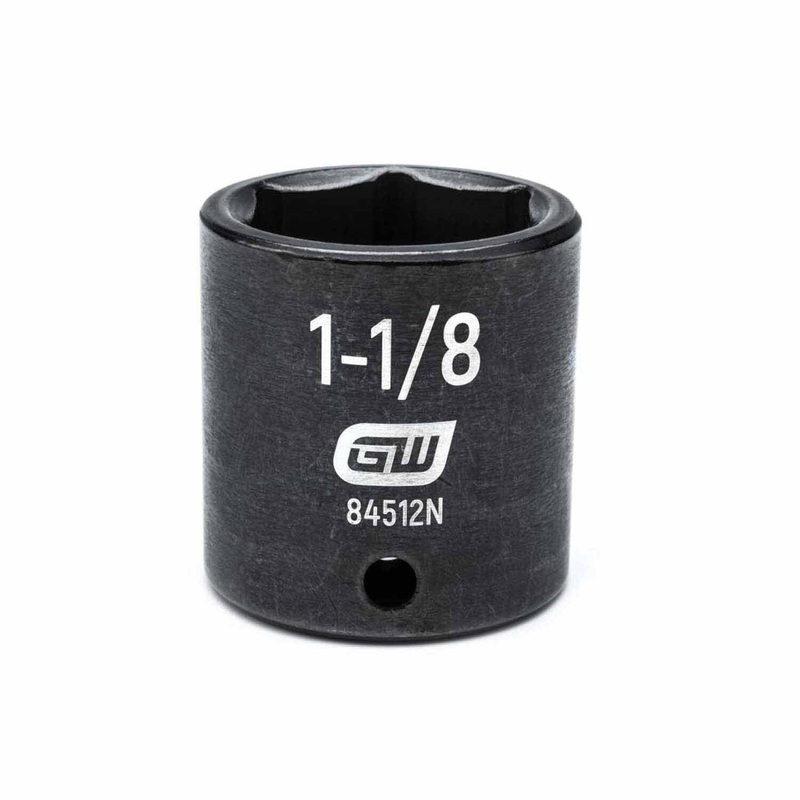 Gearwrench 84512N 1/2 Drive 6 Point Standard Impact SAE Socket 1-1/8