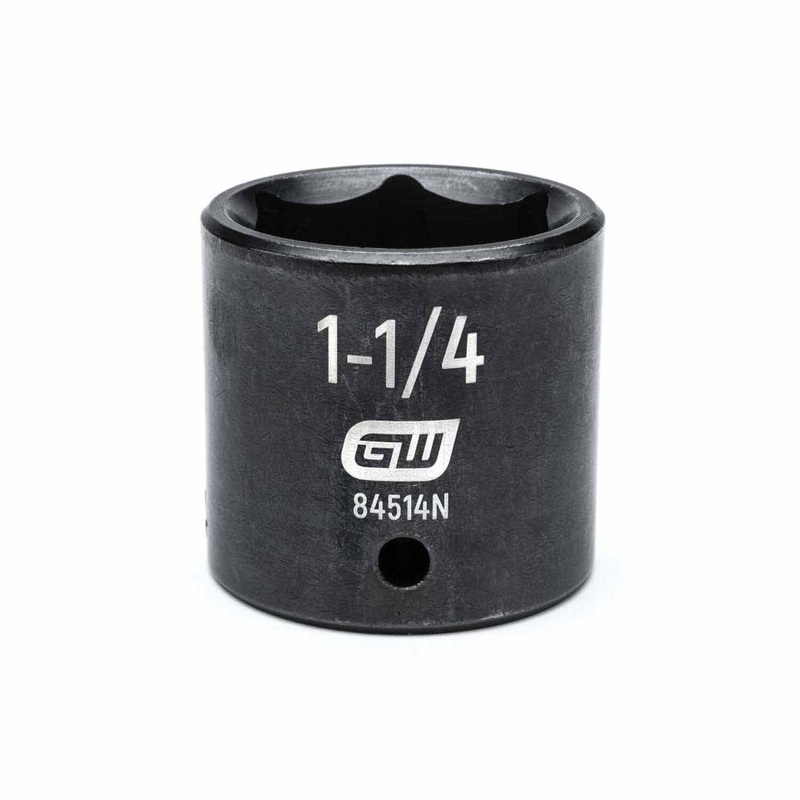Gearwrench 84514N 1/2 Drive 6 Point Standard Impact SAE Socket 1-1/4