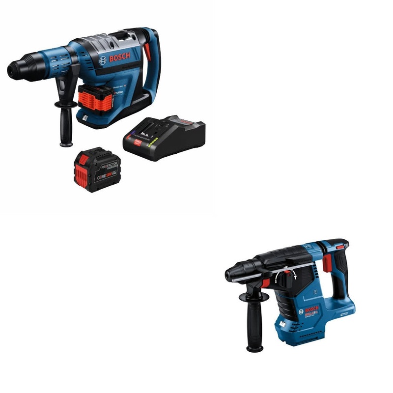 Bosch GBH18V-45CK27 1-7/8 SDS-max Hammer Kit W/ FREE GBH18V-24CN 1 Hammer