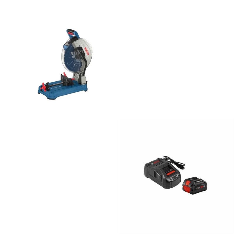 Bosch GCD18V-14N 14 Dry Cut Saw Kit W/ FREE GXS18V-12N14 8.0Ah Starter
