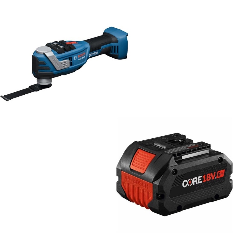 Bosch GOP18V-40N Oscillating Tool Kit W/ FREE GBA18V60 6Ah Battery