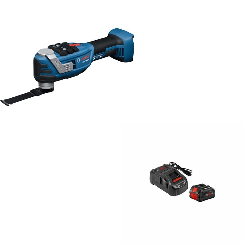 Bosch GOP18V-40N Oscillating Tool Kit W/ FREE GXS18V-12N14 Starter Kit