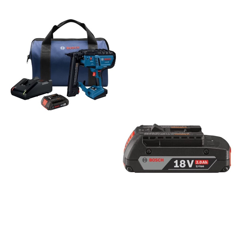 Bosch GTH18V-18MB12 Stapler Kit W/ FREE BAT612 2.0Ah Battery