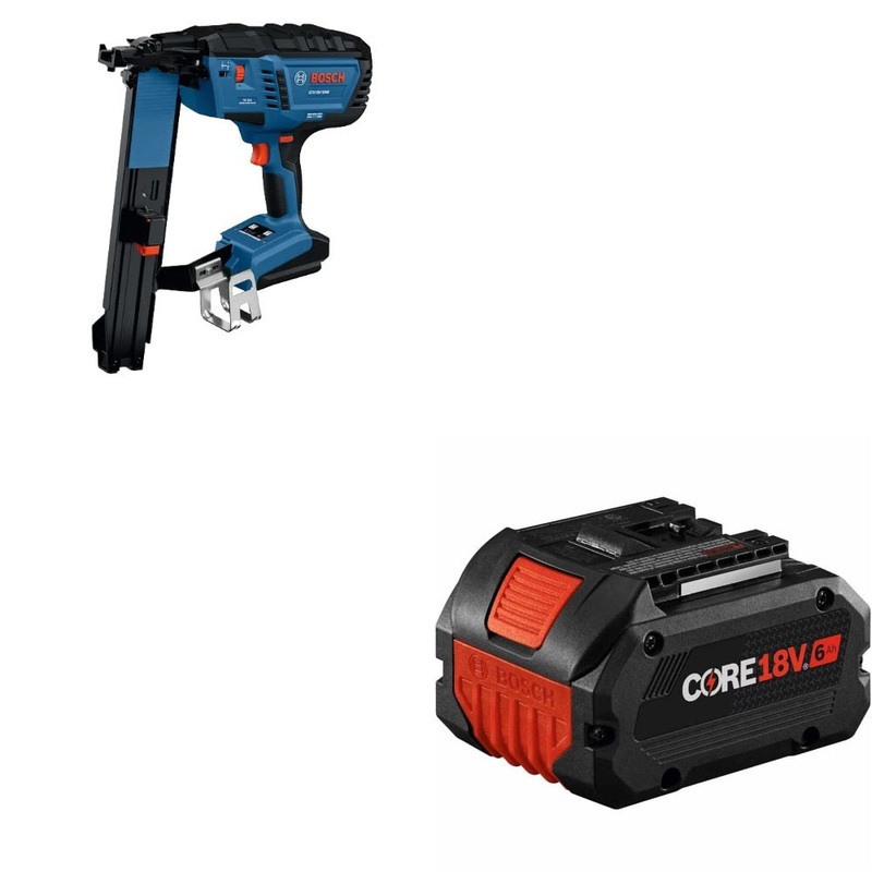 Bosch GTH18V-50MN Stapler Kit W/ FREE GBA18V60 6Ah Battery