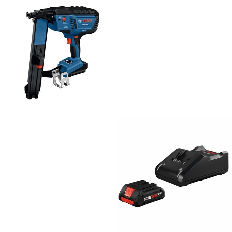 Bosch GTH18V-50MN Stapler Kit W/ FREE GXS18V-15N15 18V Starter Kit