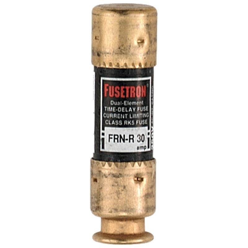 Bussmann FRN-R-30 Fuse, 30 A, 250 VAC, 125 VDC, 20, 200 kA Interrupt, Fiberglass Body, H, Low Voltage, Time Delay Fuse