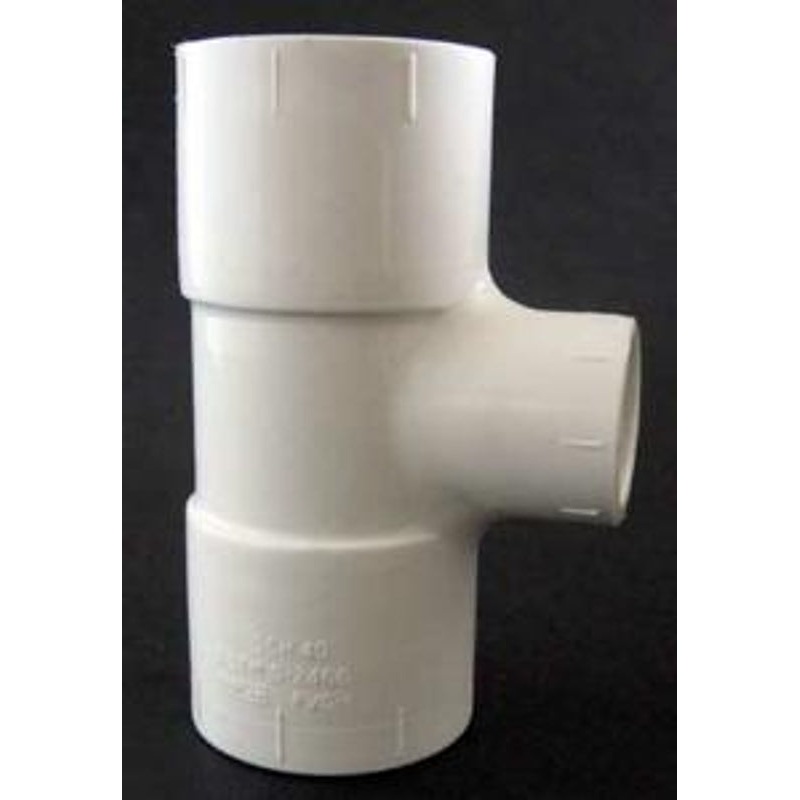 Xirtec 140 435865 Pipe Tee, 1 x 1/2 in, Socket x Socket x FPT, PVC, White, SCH 40 Schedule, 150 psi Pressure