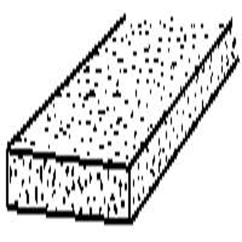 Warp’s FM-1825 Window Moulding, 1/2 in W, 36 in L, Fiber, Brown