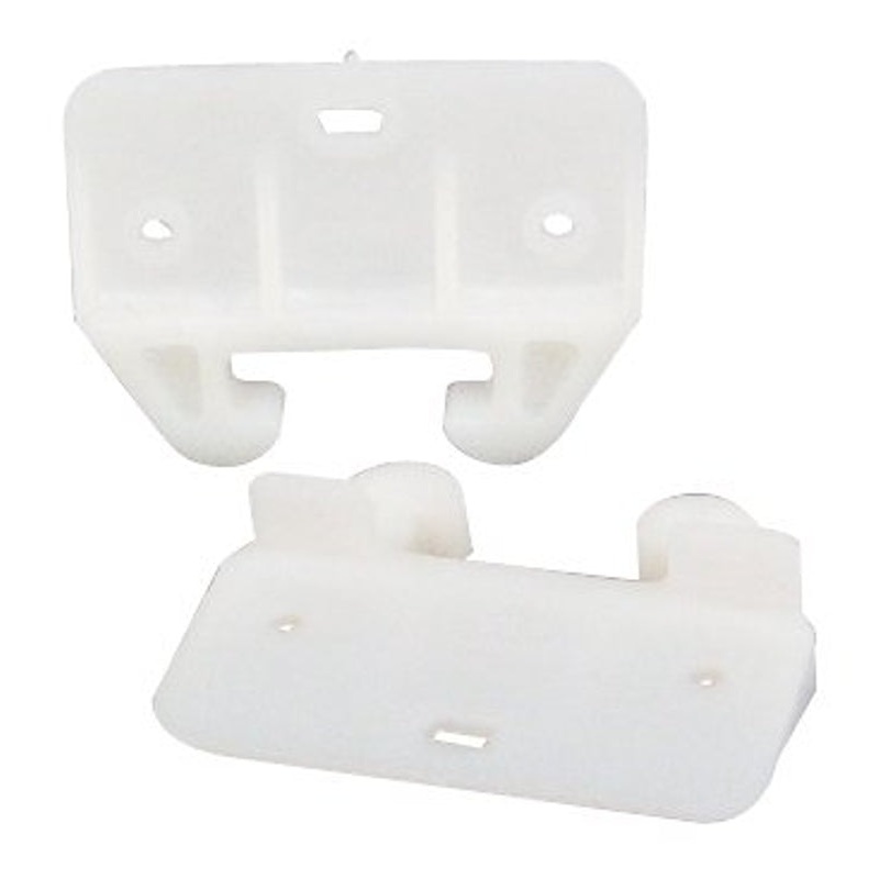 US Hardware WP-8813C Series Drawer Guide, For: 1-1/8 in Track, Plastic, White, Pack of 6