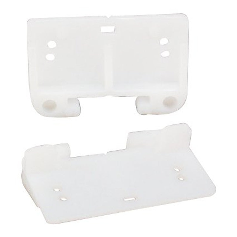 US Hardware WP-8814C Series Drawer Guide, For: 1-5/16 in Track, Plastic, White, Pack of 6