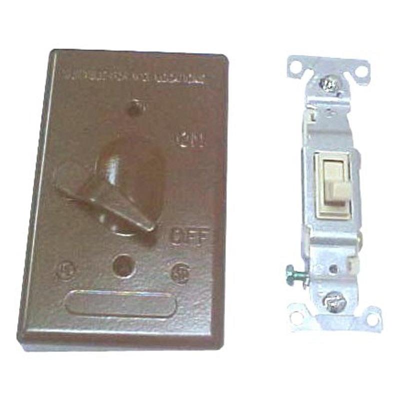 BWF 613AB-1 Switch Cover, Toggle, 4-9/16 in L, 2-13/16 in W, 1-Gang, Metal, Bronze, Powder-Coated, 6/CD