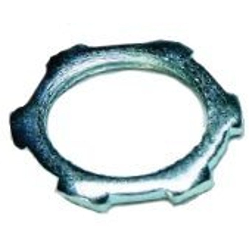 Teddico/Bwf 131 Conduit Locknut, 3/8 in, Steel, Zinc