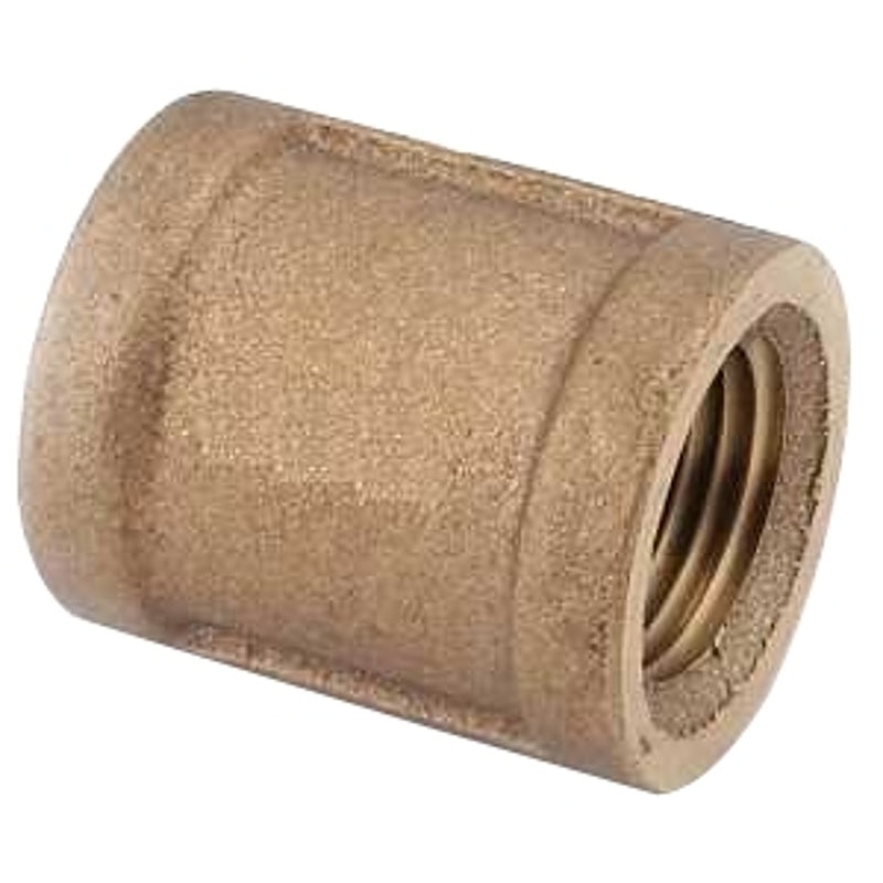 Anderson Metals 738103-24 Pipe Coupling, 1-1/2 in, FIPT, Brass