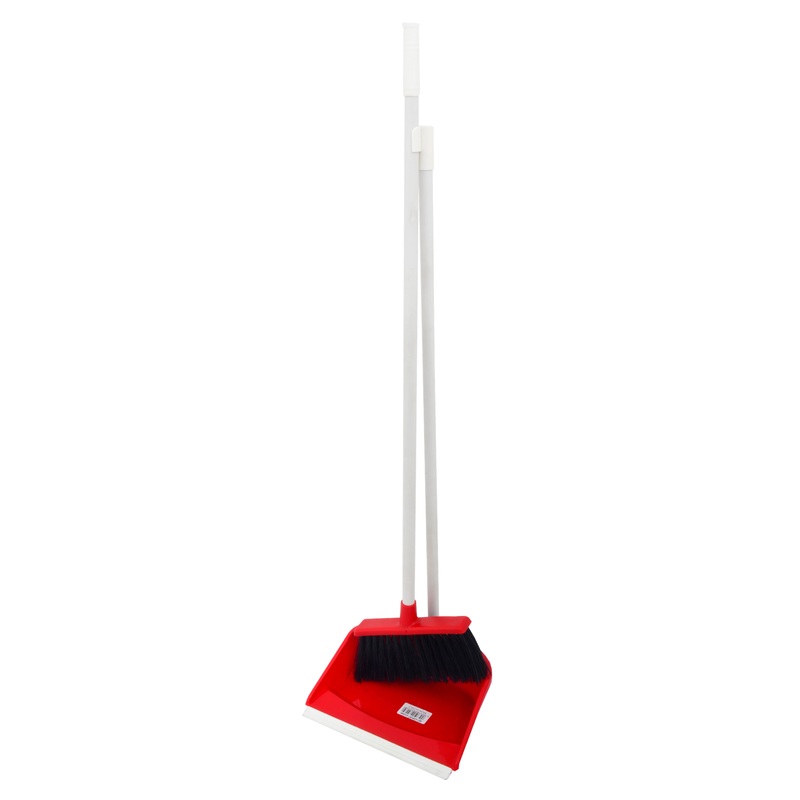 ACADEMY DUST PAN SET LONG HANDLE